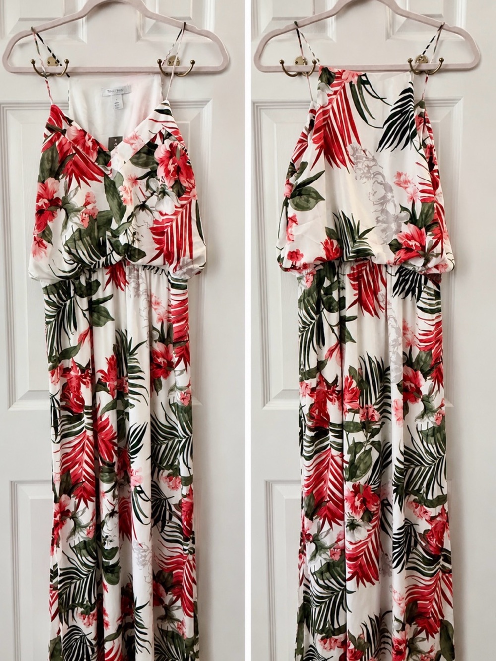 White House Black Market Tropical Floral Maxi Dress NWT